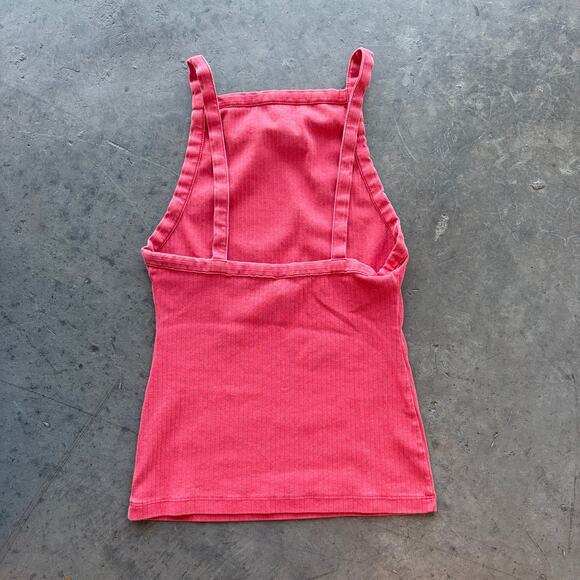 Vintage Y2k Intimately Free People Ribbed Essential Open Back Cami Tank Top S - Picture 2 of 5